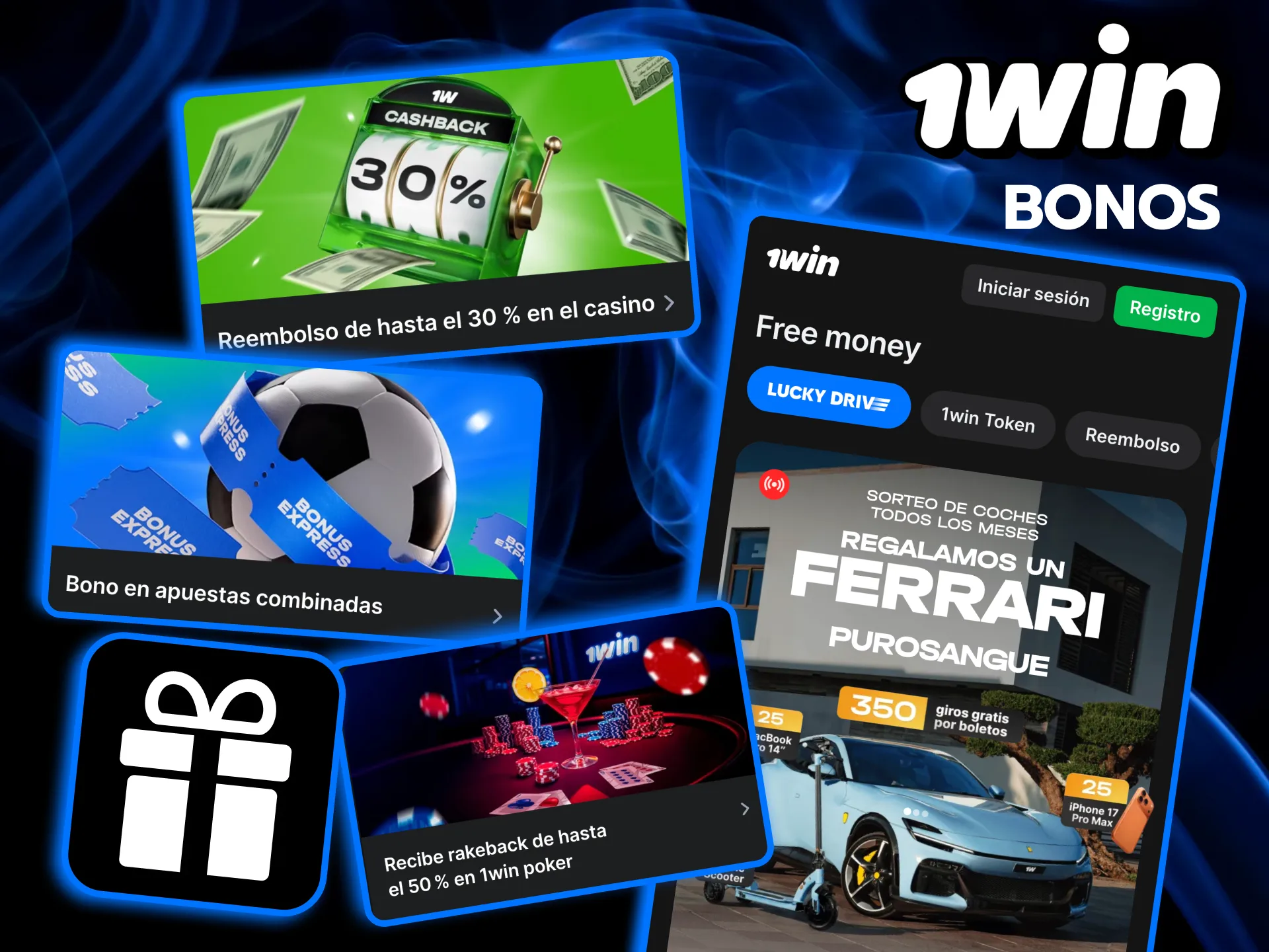 Activa promociones y free money en 1win Chile.