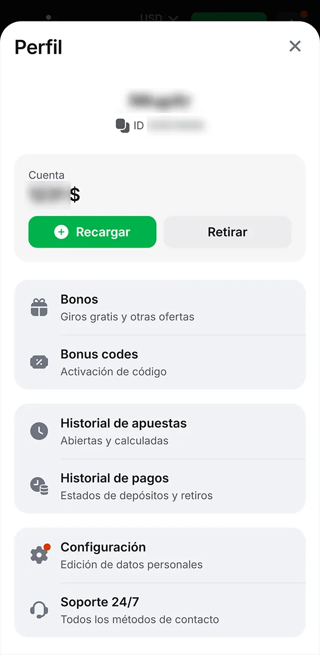 Confirma tu identidad para retirar tus ganancias obtenidas en Crazy Time de 1win.